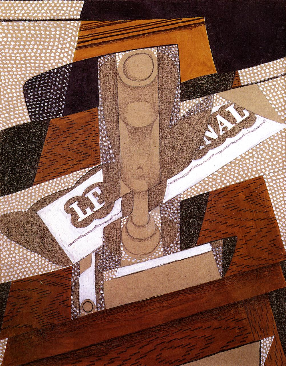 The Pipe (1916) - Juan Gris Tablo