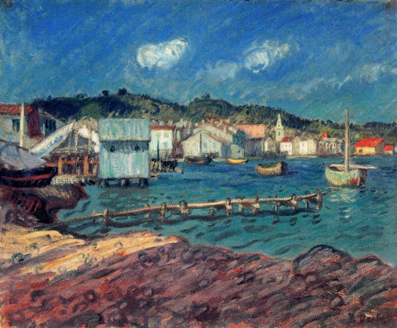 The Port of Martigues - Raoul Dufy Tablo