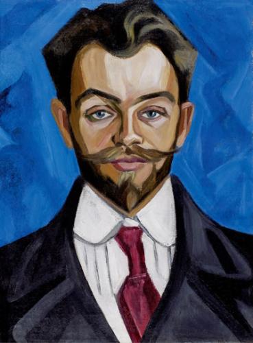 The Portrait of A.Rozanov (1912) - Olga Rozanova Tablo