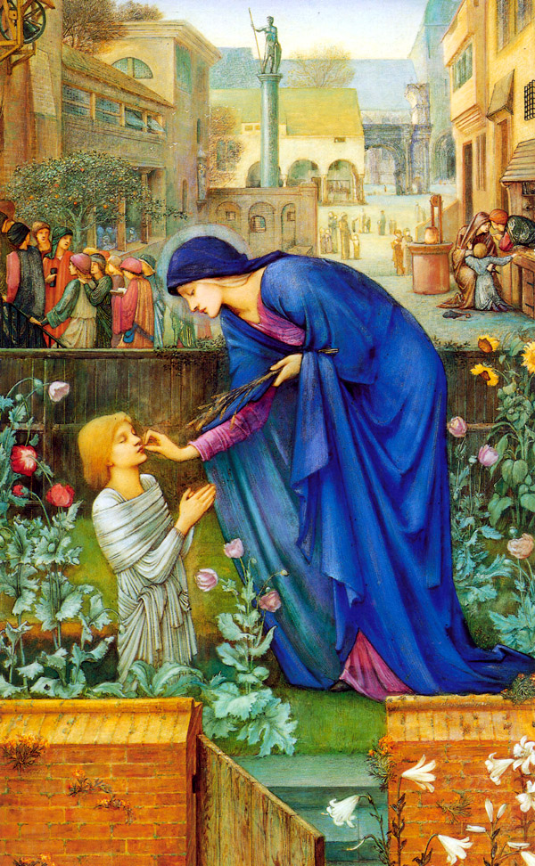 The Prioress’s Tale – Edward Burne-Jones Tablo