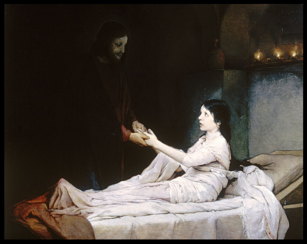 The Raising of the Daughter of Jairus (1881) - Gabriel von Max Tablo
