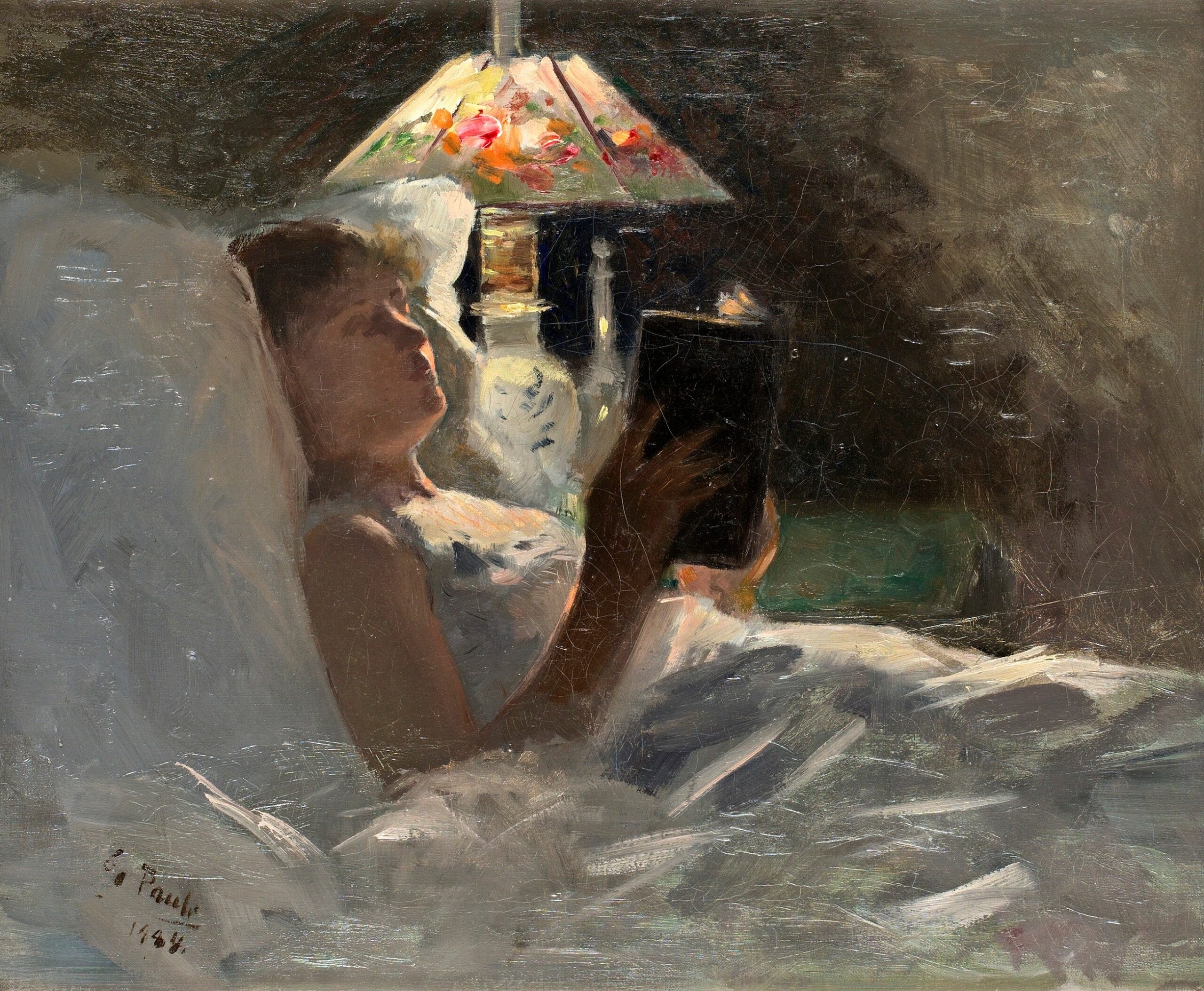 The Reading Light (1884) - Georg Pauli Tablo