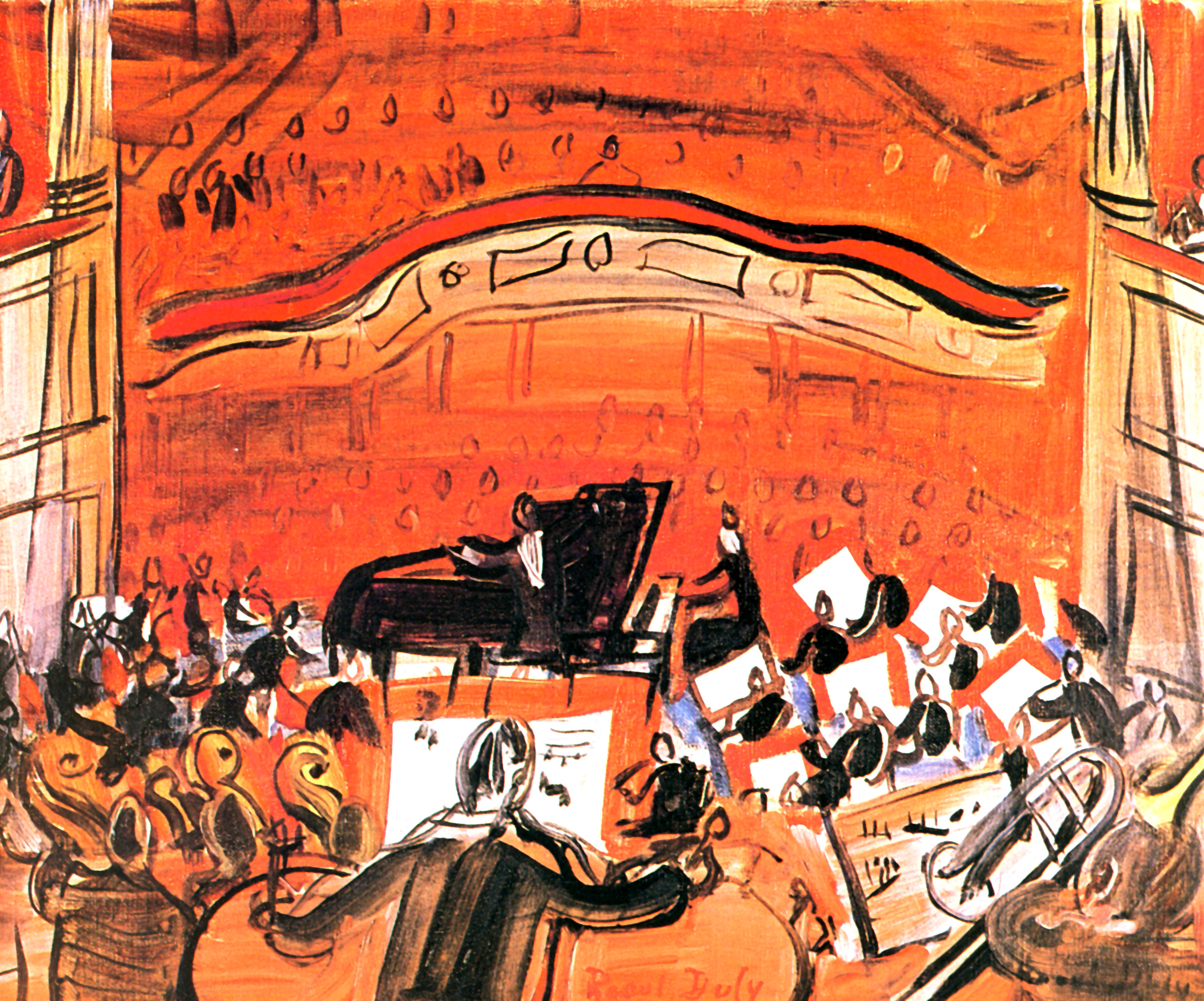 The Red Concert (1946) - Raoul Dufy Tablo