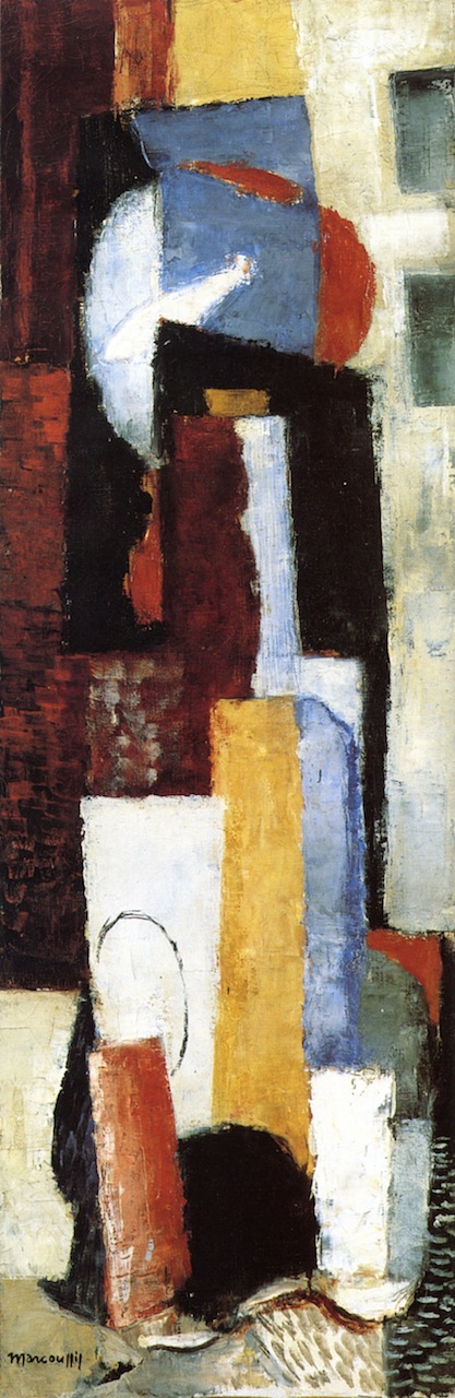 The Red Fish (1921) - Louis Marcoussis Tablo