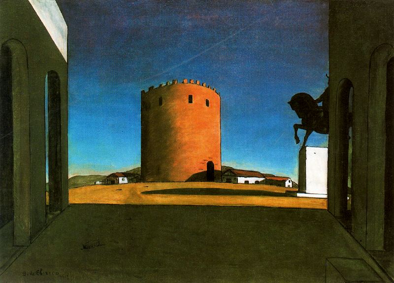 The Red Tower (1913) – Giorgio de Chirico Tablo