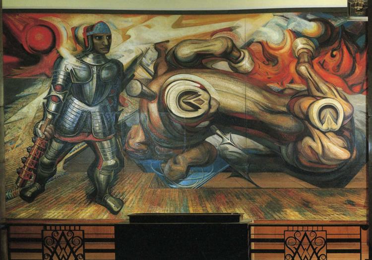 The Resurrection of Cuauhtemoc (1950) – David Alfaro Siqueiros Tablo