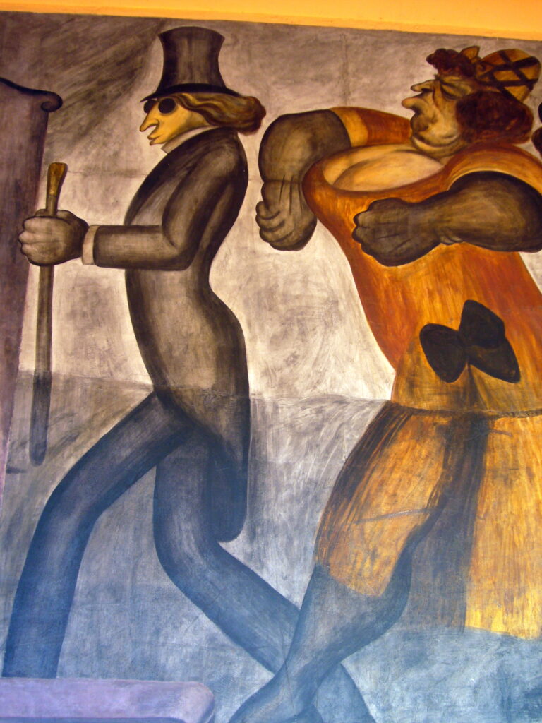 The Rich People (detail) (1924) - José Clemente Orozco Tablo