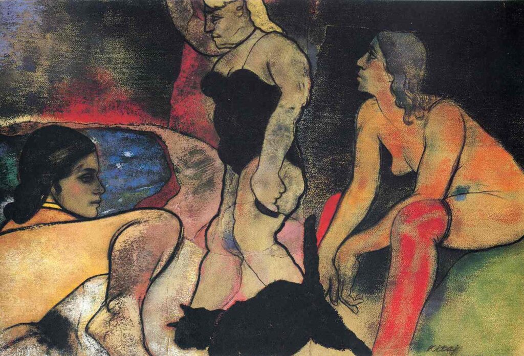 The Rise of Fascism - R. B. Kitaj Tablo