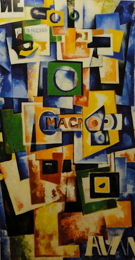 The Rise of Green Square and the Woman's Violin 1916 - Amadeo de Souza-Cardoso Tablo