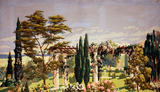 The Riviera (left Panel) (1926) - Charles E. Burchfield Tablo
