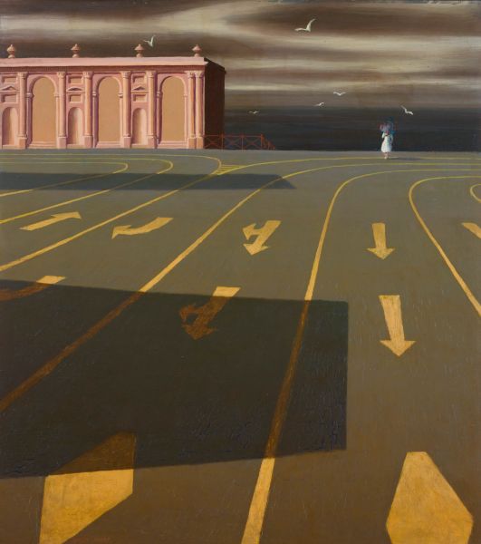 The Road - Jeffrey Smart Tablo