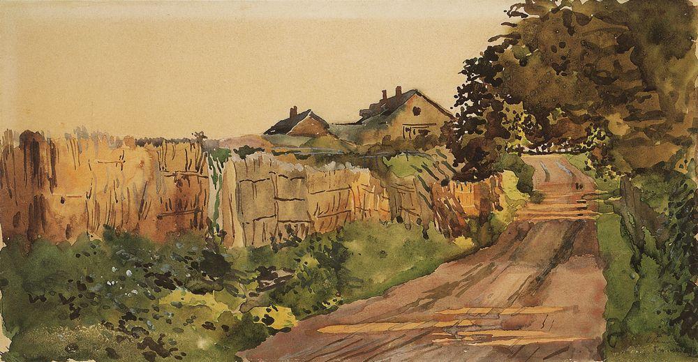 The Road in the Country (1896) – Konstantin Somov Tablo