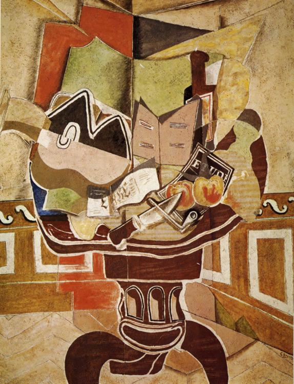 The Round Table (1929) - Georges Braque Tablo