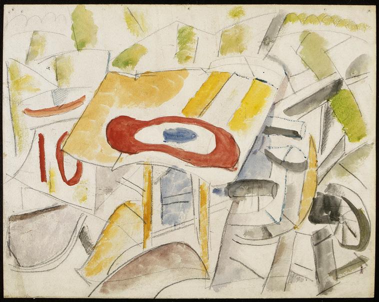 The Roundel, the plane smashed - Fernand Léger Tablo