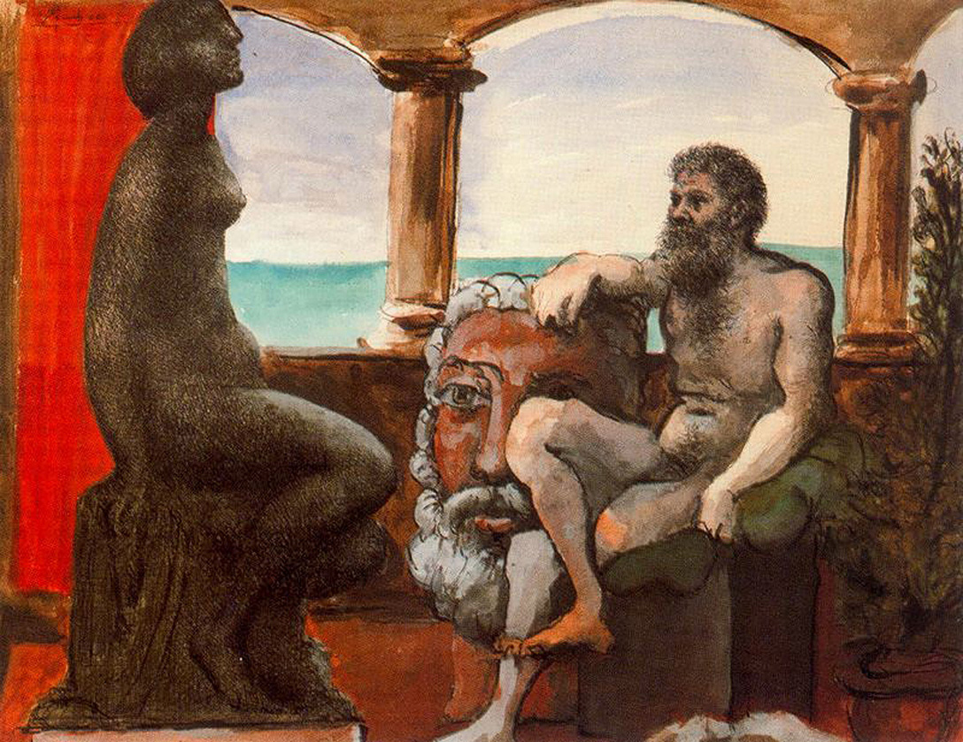 The Sculptor and His Statue (1933) - Pablo Picasso Tablo
