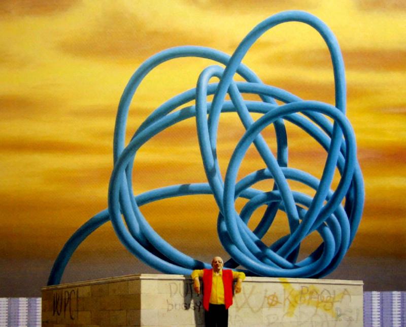 The Sculptor with Work in Situ - Jeffrey Smart Tablo