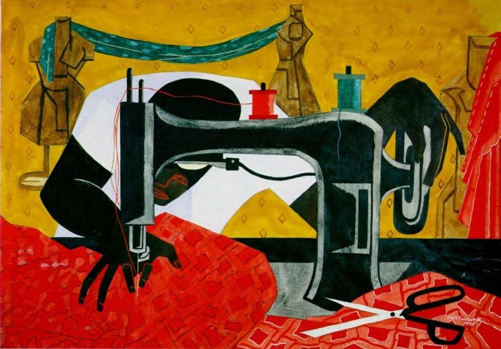 The Seamstress (1946) – Jacob Lawrence Tablo
