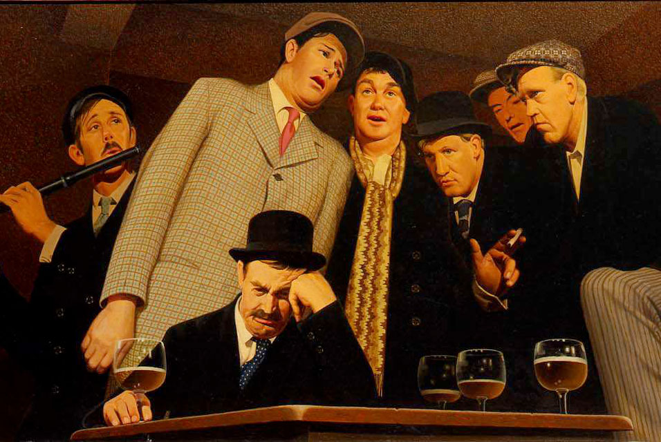 The Sentimental Folk Song (1940) - Grant Wood Tablo