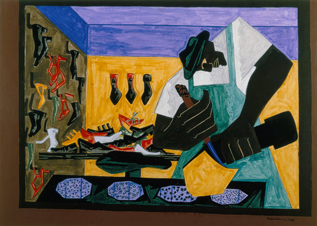 The Shoemaker (1945) – Jacob Lawrence Tablo
