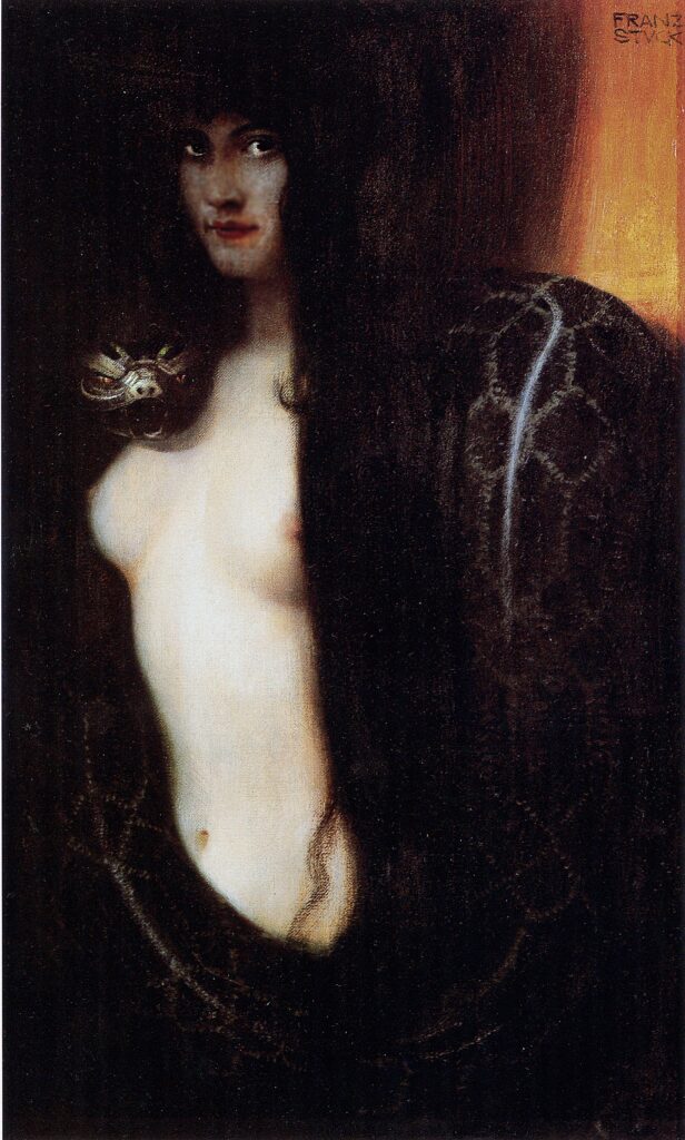 The Sin (1893) - Franz Stuck Tablo