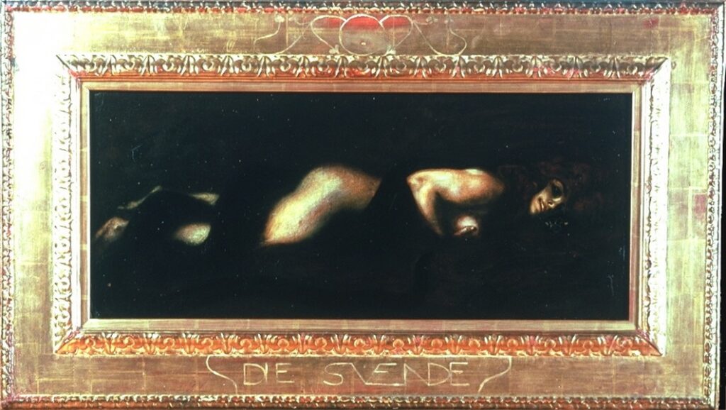 The Sin - Franz Stuck Tablo