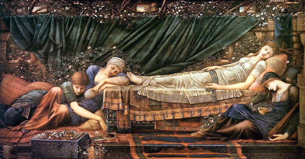The Sleeping Beauty (1870) - Edward Burne-Jones Tablo