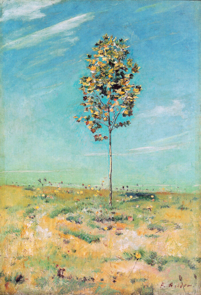 The Small Plantane (1890) - Ferdinand Hodler Tablo