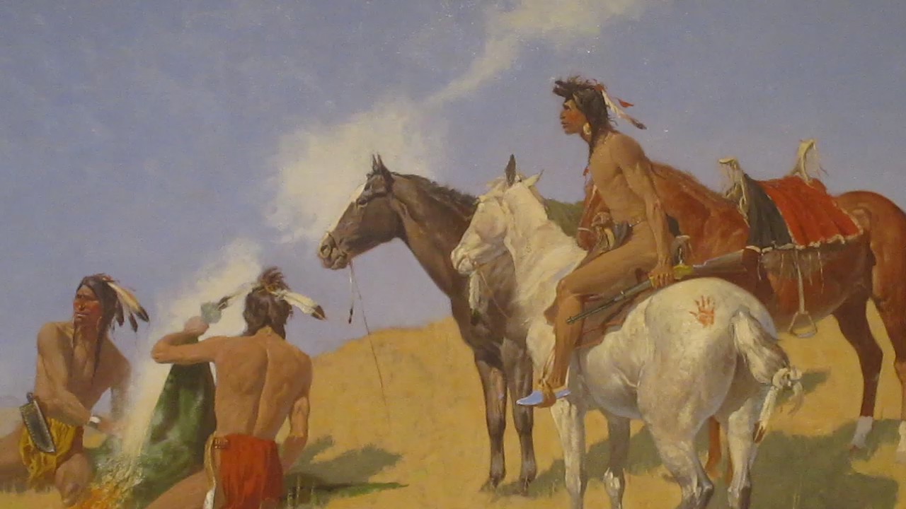 The Smoke Signal (1905) - Frederic Remington Tablo