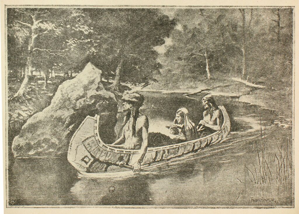 The Song of Hiawatha illustration - Frederic Remington Tablo