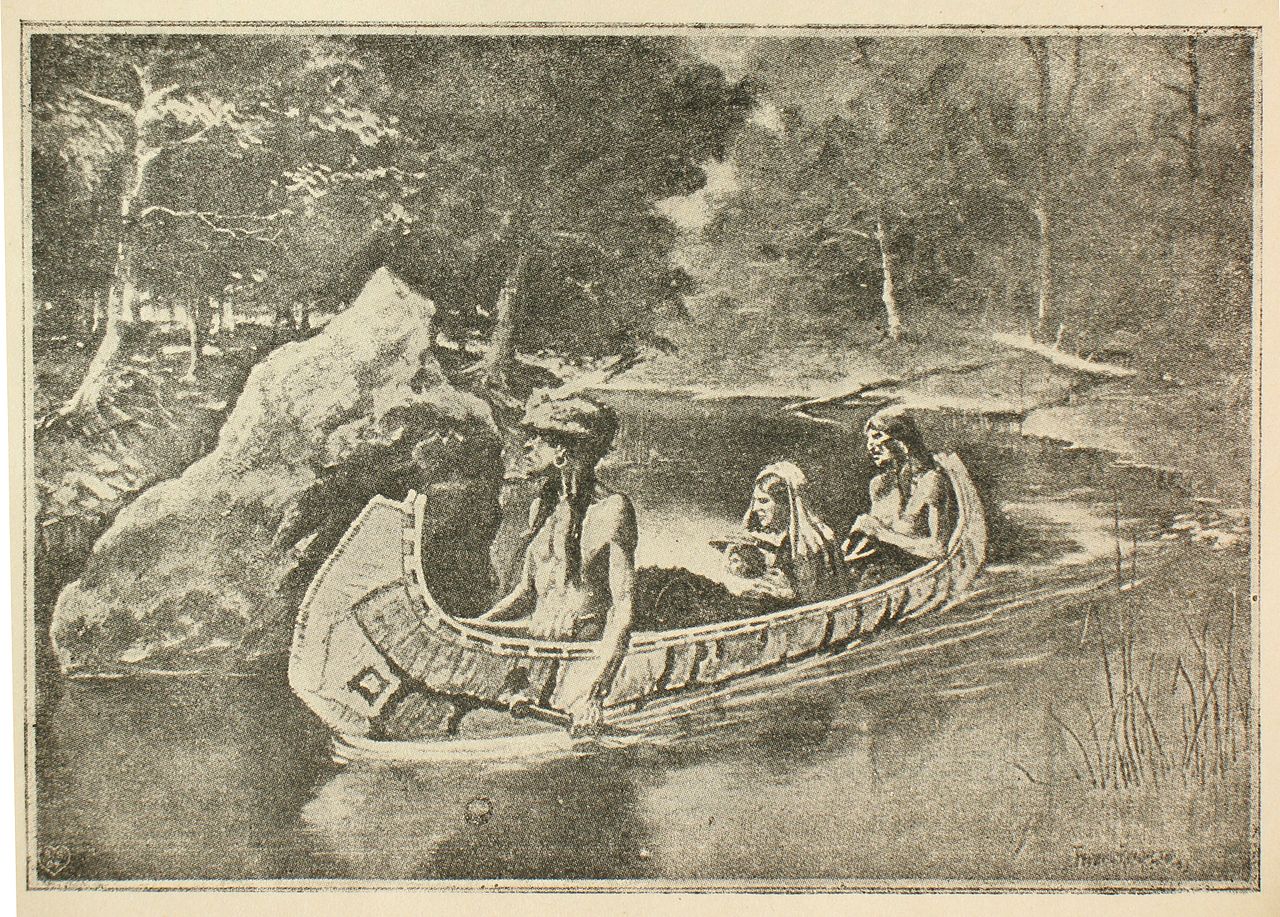 The Song of Hiawatha illustration - Frederic Remington Tablo