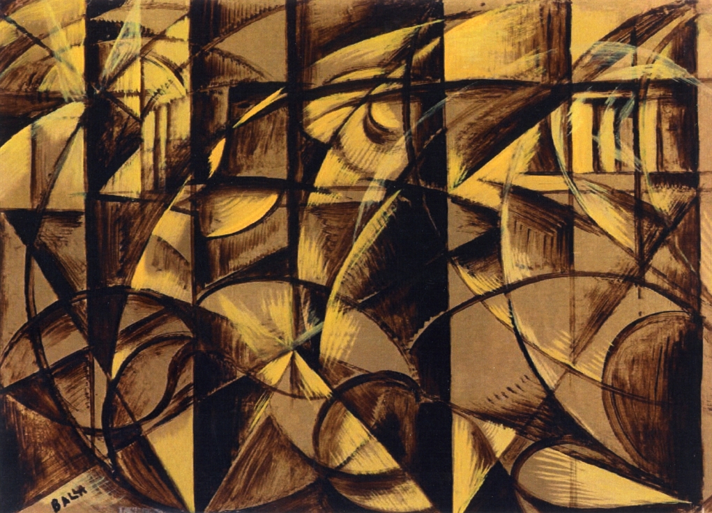 The Speed of an Autumobile (1913) – Giacomo Balla Tablo