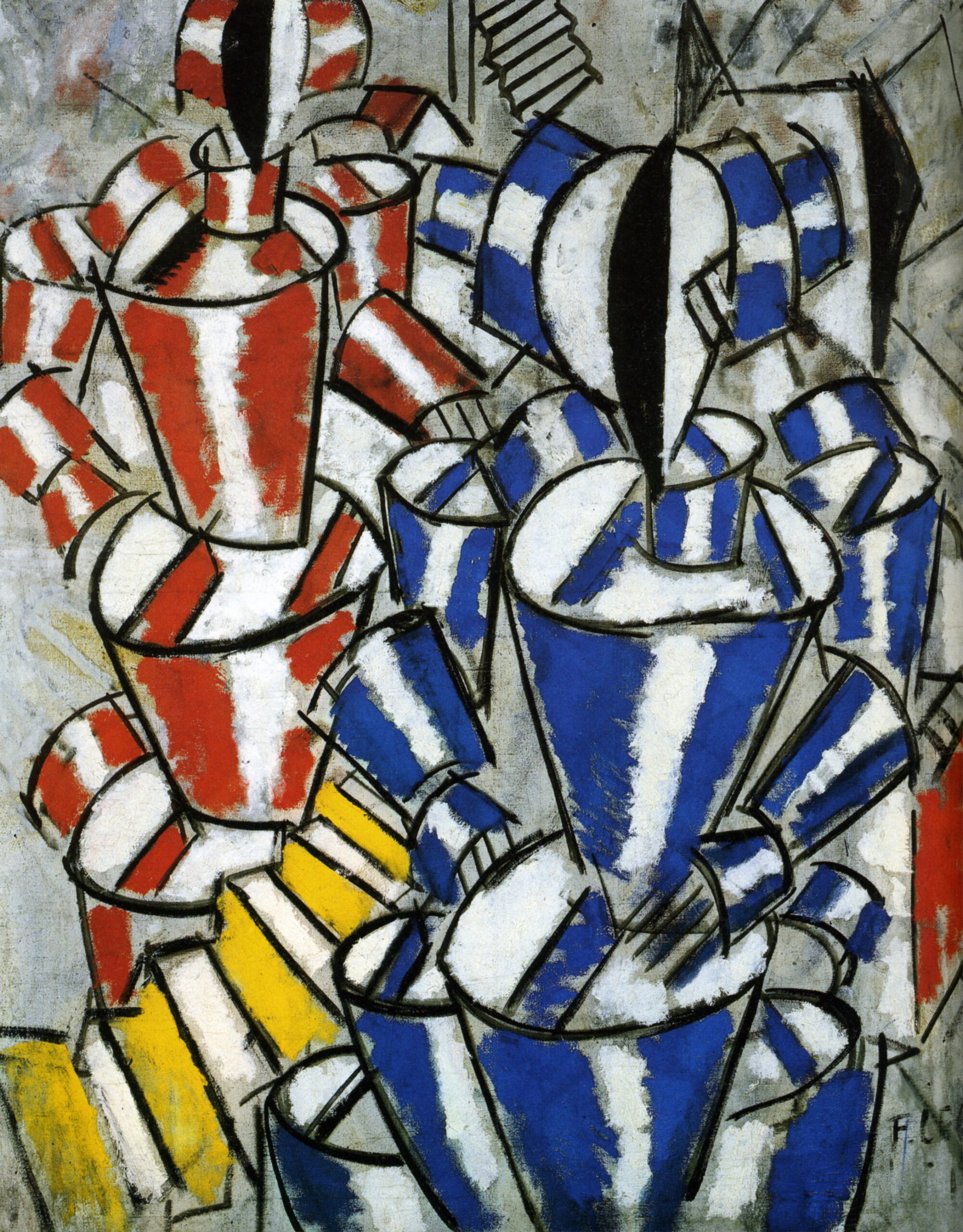 The Staircase (1913) - Fernand Léger Tablo