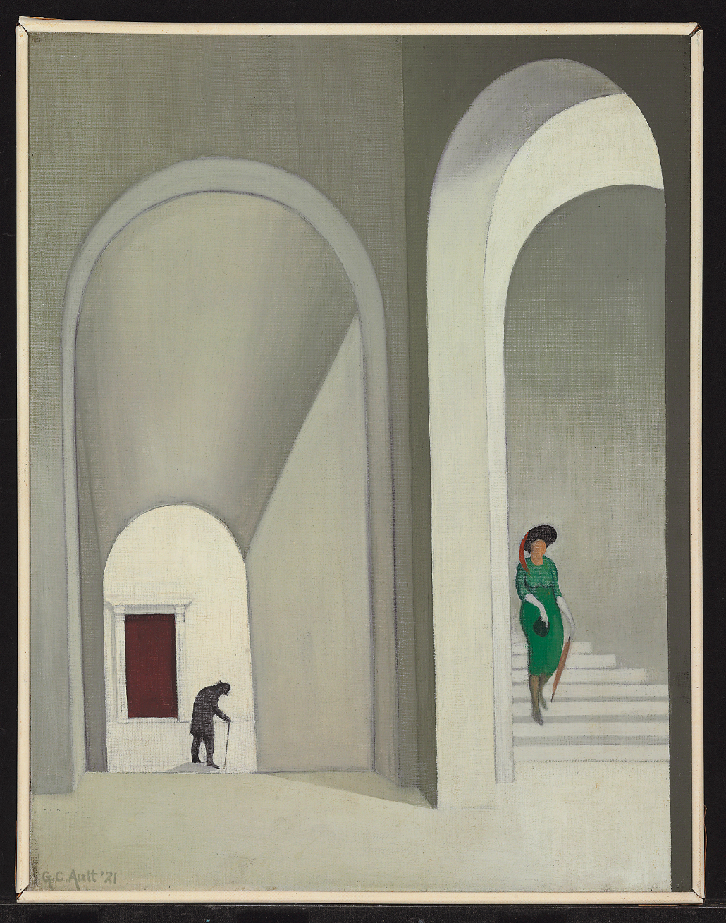 The Stairway (1921) - George Ault Tablo