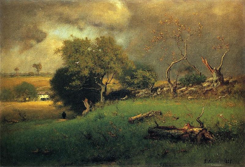 The Storm (1885) - George Inness Tablo