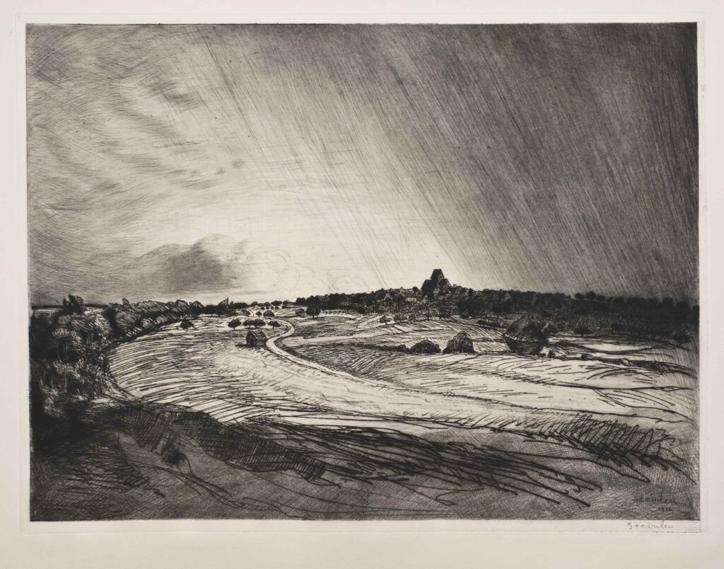 The Storm (1914) - Théophile Steinlen Tablo