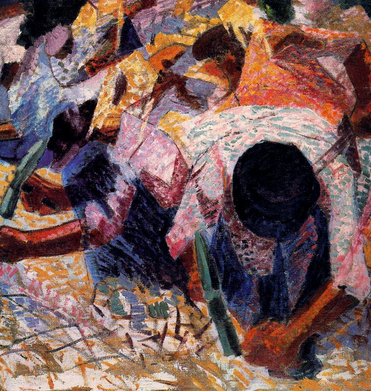 The Street Pavers (1914) – Umberto Boccioni Tablo