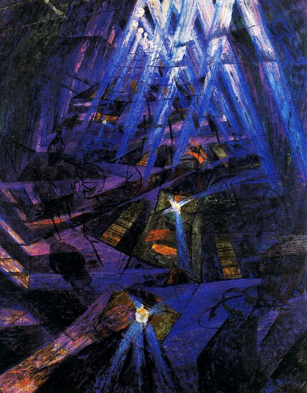 The Strengths of a Street (1911) – Umberto Boccioni Tablo