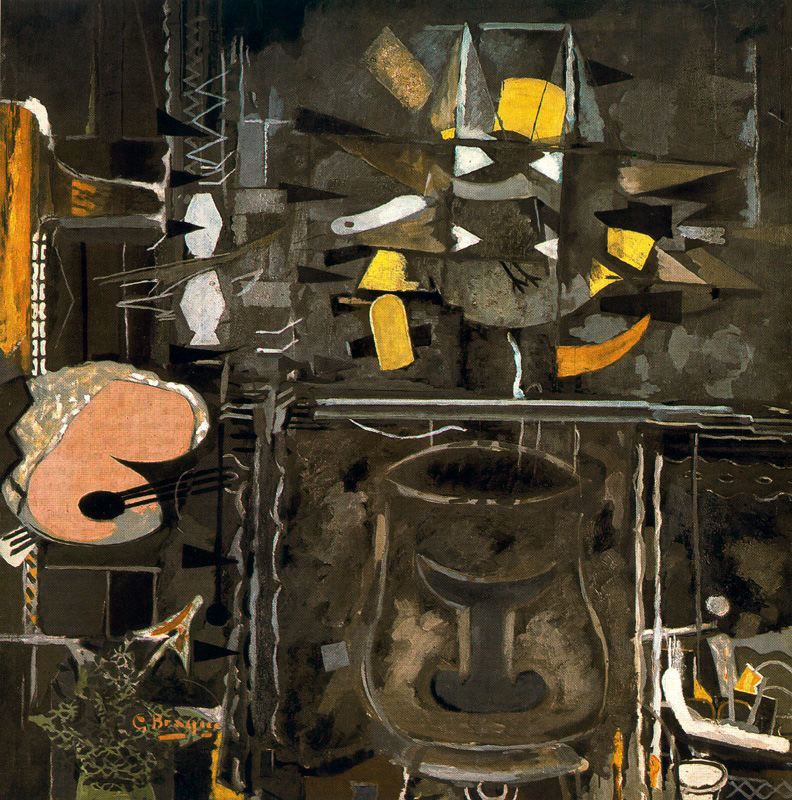 The Studio (IX) (1954) - Georges Braque Tablo