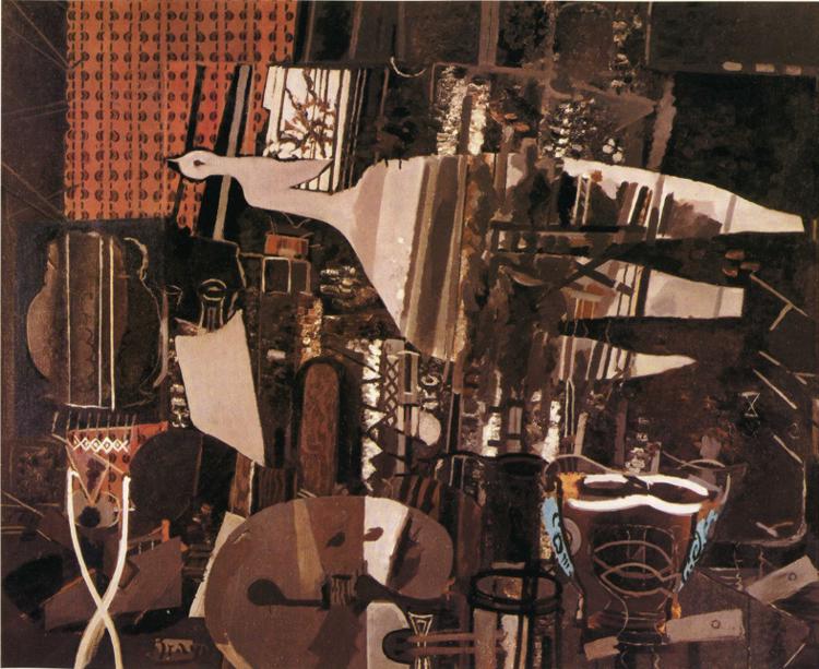 The Studio (V) (1949) - Georges Braque Tablo