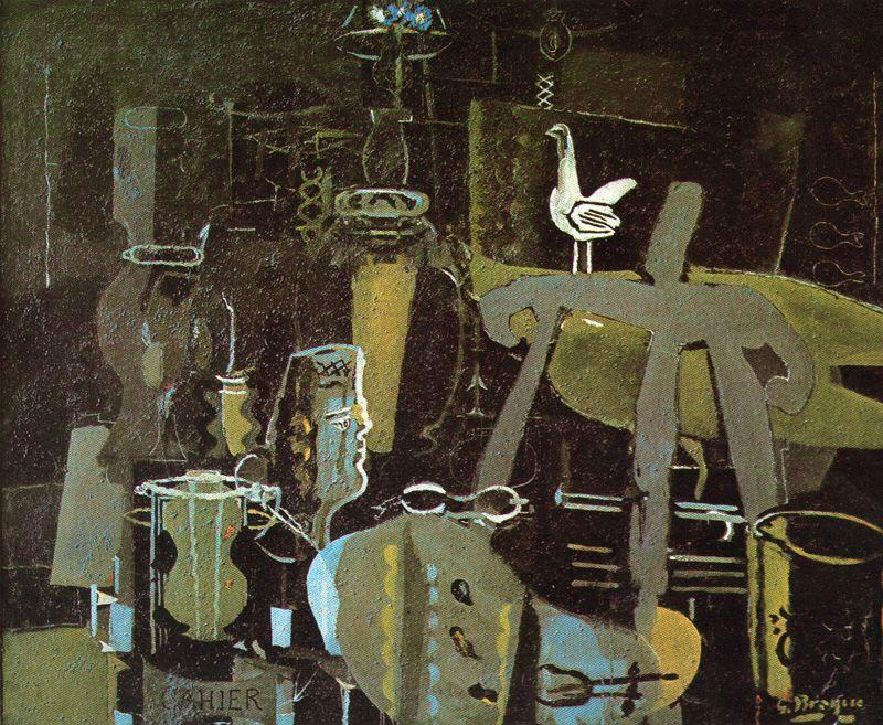 The Studio (VI) (1951) - Georges Braque Tablo