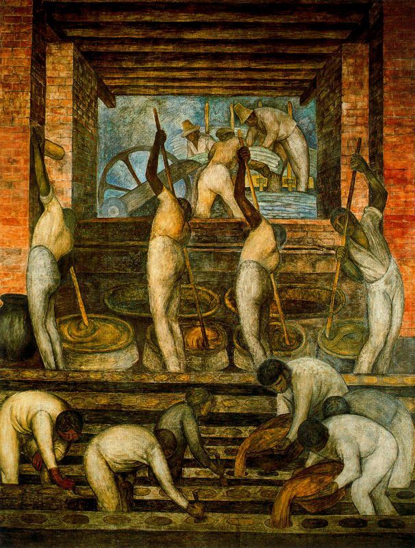 The Sugar Mill (1923) – Diego Rivera Tablo