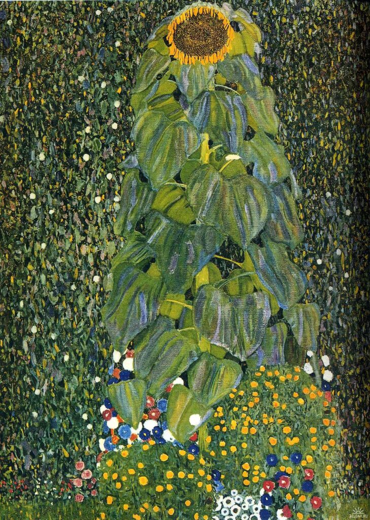 The Sunflower (1906) - Gustav Klimt Tablo