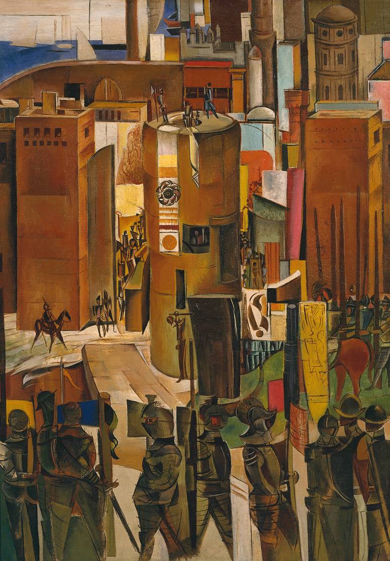 The Surrender of Barcelona (1937) - Wyndham Lewis Tablo