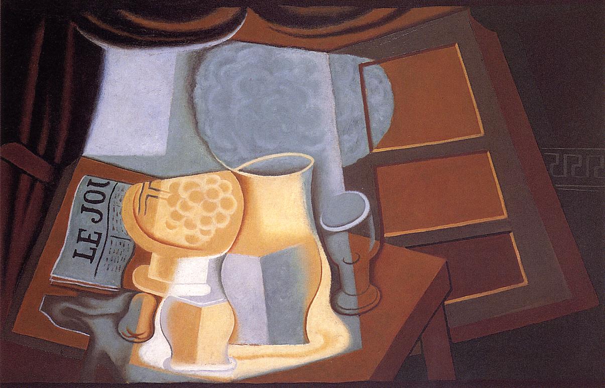 The Table in Front of the Window (1921) - Juan Gris Tablo