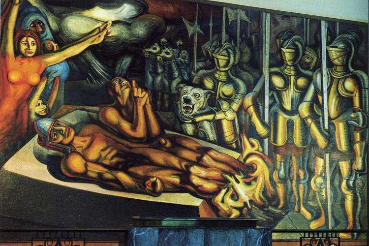 The Torment of Cuauhtemoc (1950) – David Alfaro Siqueiros Tablo