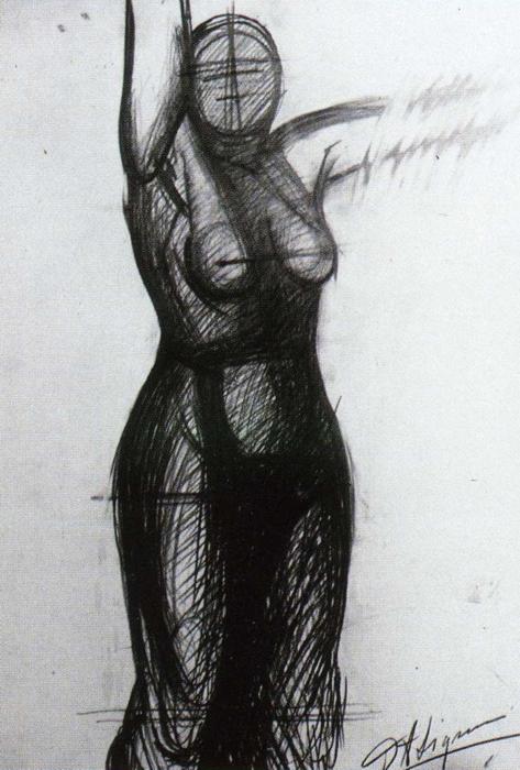 The Torment of Cuauhtemoc (sketch) – David Alfaro Siqueiros Tablo