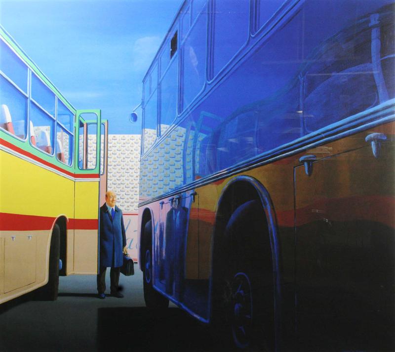 The Traveller - Jeffrey Smart Tablo