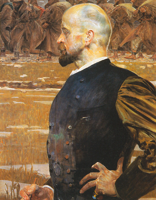 The Tribute Money (triptych) right - Jacek Malczewski Tablo