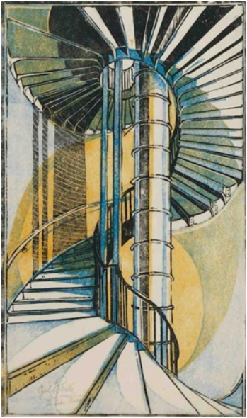 The Tube Staircase (1929) – Cyril Power Tablo