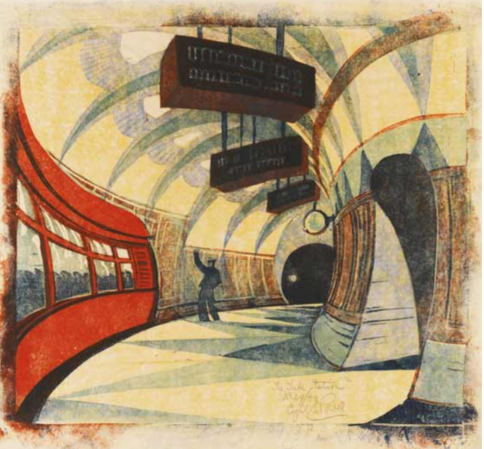 The Tube Station (1935) – Cyril Power Tablo